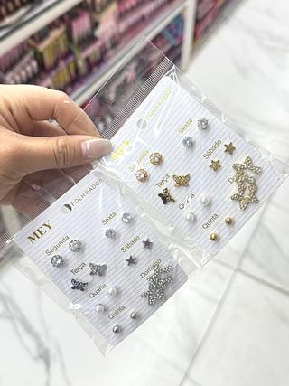 Kit Brincos Ouro /Prata separar que estevem disponível