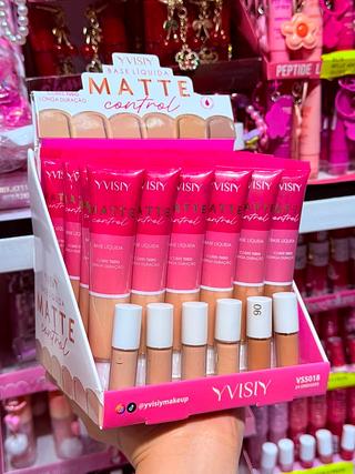 BASE LIQUIDO MATTE YVISIY CORES SEPARAR QUE ESTEVEM DISPONIVEIS