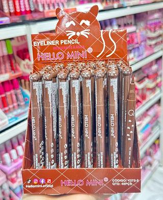 CANETA DELINEADOR MARROM HELLO MINI