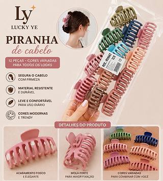 Presilha de cabelo Cores separar que estevem disponíveis ( Foto Ilustrativa)
