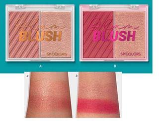 Paleta de Blush e iluminador ( Cor Sortido ) SP Colors