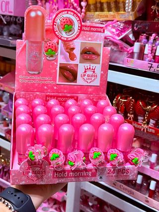LIP GLOSS COM PRESILHA DE CABELO HOLD MORNING