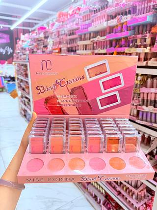 Blush Cremosa Miss Corina Cores separar que estevem disponível