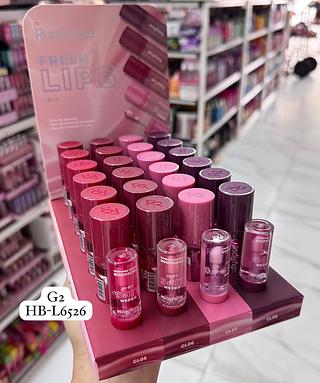 Lip OiL Fresh Lips G2 Rubyrose Cores separar que estevem disponíveis