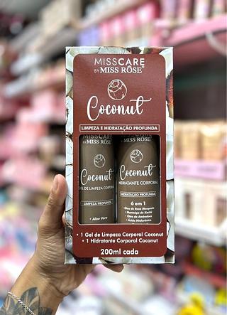Kit gel e hidratante Miss Rose Coco