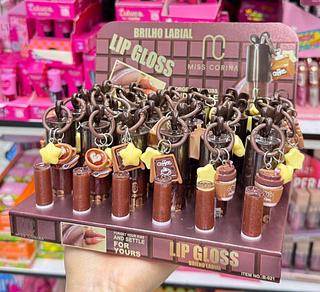 Lip gloss Com chaveiro Miss Corina