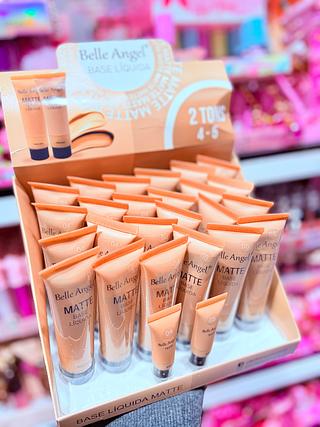 Base Líquido Matte Belle Angel ( Cor 4 e 5 ) (CORES SEPARAR ESTEVEM DISPONIVEIS )