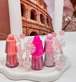 Lip Gloss com Pulseira Bobbi Rara ( Cor Sortido )