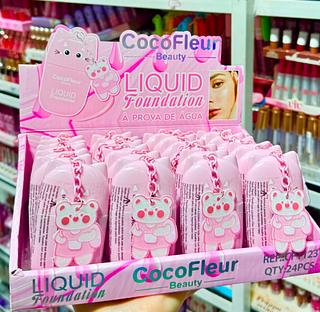 BASE LIQUIDO COCOFLEUR CORES SEPARAR QUE ESTEVEM DISPONIVEIS
