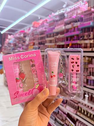 Kit Gloss Sweet morango e cereja Miss Corina separar que estevem disponível