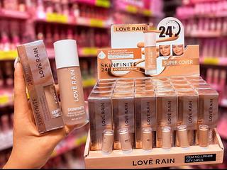 Base líquido Love Rain cores separar que estevem disponível