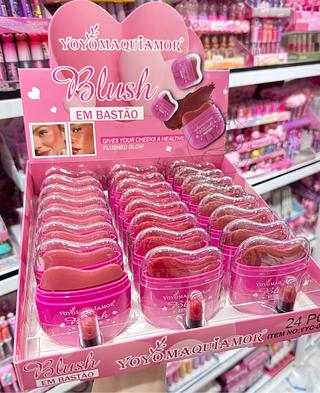 Blush Em Bastão YoYomaquiamor Cores separar que estevem disponíveis