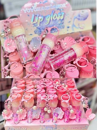 Lip Gloss Com Chaveiro Yoyomaquiamor Cores separar que estevem disponível