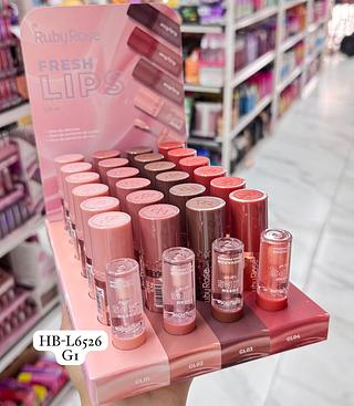 Lip OiL Fresh Lips G1 Rubyrose Cores separar que estevem disponíveis