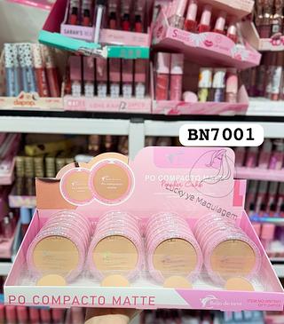 Pó Compato Matte Beijo de Neve Cores separar que estevem disponível