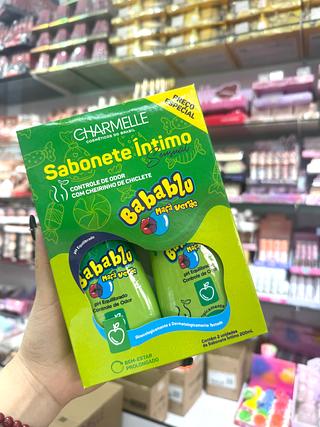 Kit Sabonete íntimo Maçã Verde Babablu Charmelle