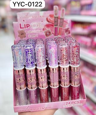 Brilho Labial e Lip Oil 2 em 1 Yoyomaquiamor Cores separar que estevem disponíveis