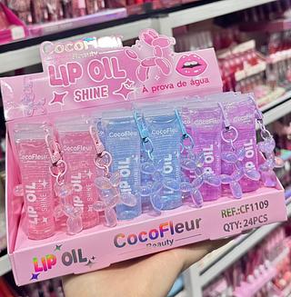 LIP GLOSS COM CHAVEIRO COCO FLEUR CORES SEPARAR QUE ESTEVEM DISPONIVEIS