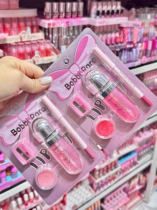 Lip Gloss com Lapis e apontador 4 em 1 Bobbi Rara