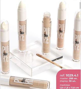 CORRETIVO LIQUIDO COM APLICADOR (COR CLARO) VIVAI cores separar que estevem disponiveis