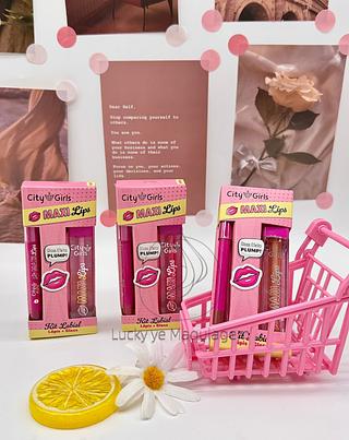 Lip gloss + Lapis City Girls ( Cores separar que estevem disponiveis )