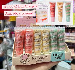 Lip Gloss Ice Cream City Girls ( Cor Sortido)