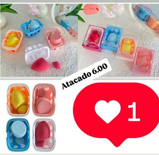 Esponja Com mini Cestinha Hello Mini Cores separar que estevem disponíveis