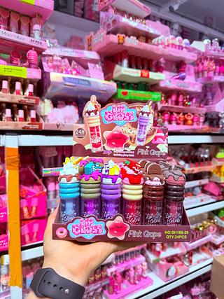 LIP GLOSS PINK GRAPE CORES SEPARAR QUE ESTEVEM DISPONIVEIS