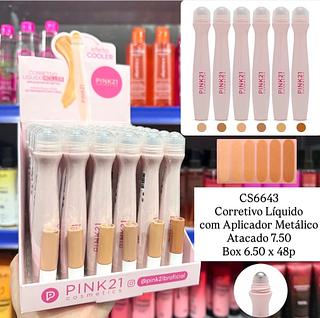 Corretivo Líquido com Aplicador Metálico Cores separar que estevem disponível