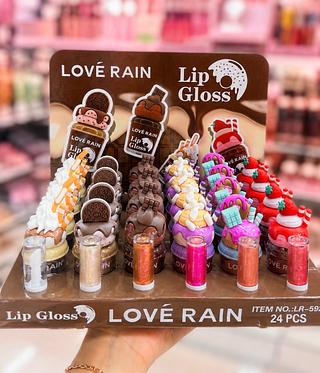 Lip Gloss Live Rain Cores separar que estevem disponível