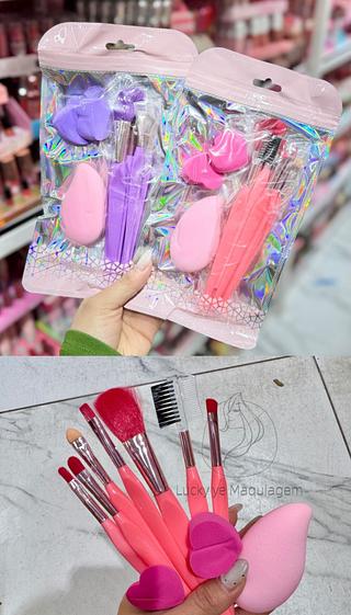 Kit pincel Com esponja