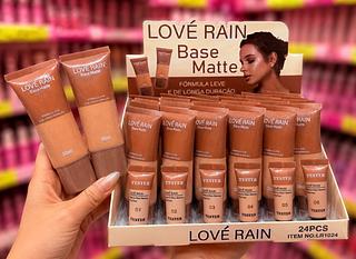 Base matte Love Rain Cores separar que estevem disponíveis