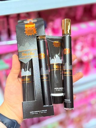 Kit perfume e loção hidratante Dinastia Super poderes