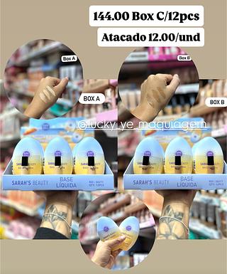 Base Líquida + SPF 30 + Sarah’s Beauty ( Cor Sortido )