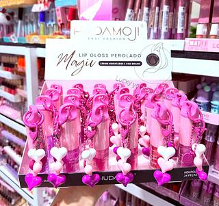 Lip Gloss Magic HuadaMoji Cores separar que estevem disponíveis