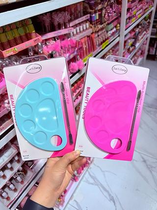 Kit placa e pinça de Espátula de maquiagens Cores separar que estevem disponível
