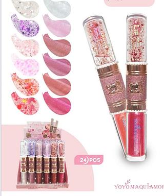 Brilho Labial e Lip Oil 2 em 1 Yoyomaquiamor Cores separar que estevem disponíveis