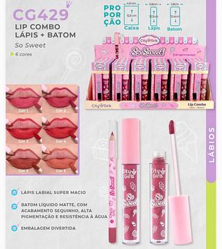 Lápis + Batom City Girls Cores separar que estevem disponíveis