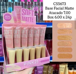 Base Facial Matte Pink 21 Cores separar que estevem disponíveis