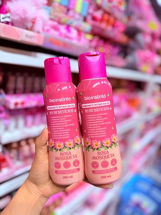 SABONETE LIQUIDO INTIMO ROSA MOSQUETA EM GEL BIOINSTINTO
