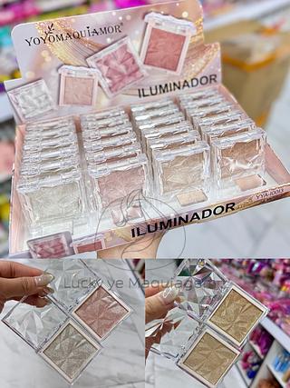 Iluminador YoYomaquiamor Cores separar que estevem disponíveis