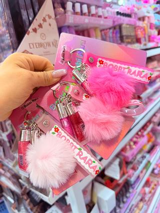 Kit Lip Gloss Com Chaveiro Bobbi Rara