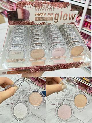 Iluminador Make Me Glow Pink 21 Cores separar que estevem disponíveis