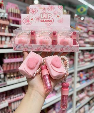 Kit Lip Gloss com Bolsinha Sarah’s Beauty Cores separar que estevem disponível
