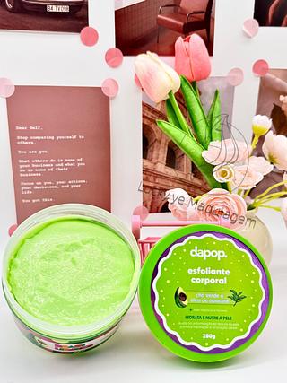 Esfoliante Corporal Chá Verde e óleo de Abacate Dapop