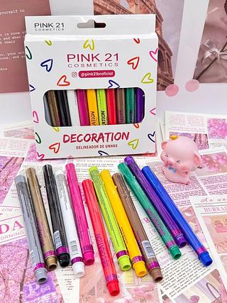 Delineador de Unha Pink 21 VALIDADE 12/2026 PROMOÇÃO