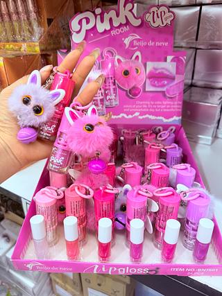 Lip gloss Com chaveiro Beijo de Neve Cores separar que estevem disponíveis