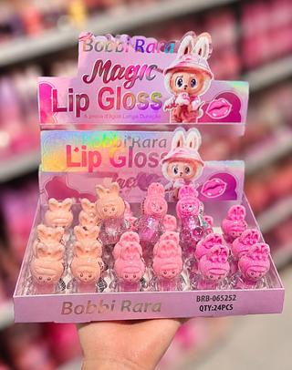 Lip Gloss Lafufu Infantil Bobbi Rara Cores separar que estevem disponíveis