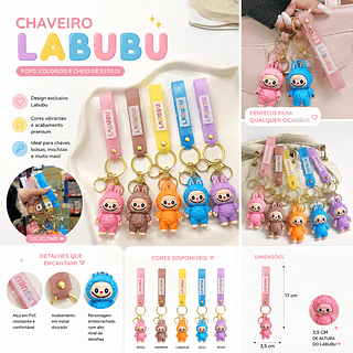 Chaveiro de LaFuFu ( Cores separar que estevem disponível) ( Foto Ilustrativa)