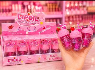 Lip gloss Cores separar que estevem disponível